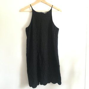 Monteau Modern Cut Black Lace Mini Dress